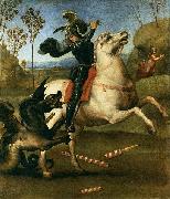 RAFFAELLO Sanzio St George Fighting the Dragon oil painting reproduction